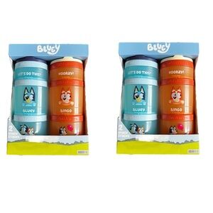 NIB Whiskware Disney Combo Snack Pack Lunch Set- Bluey and Bingo (2, 2-Packs)
